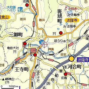 竜田川周辺地図